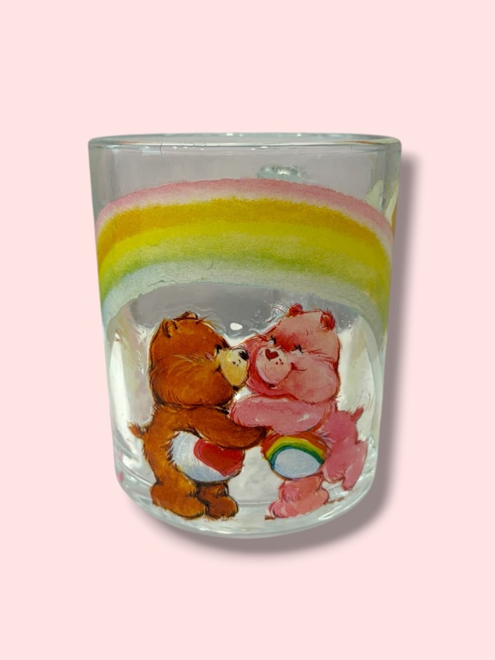 1980s Style Care Bears Glass Mug